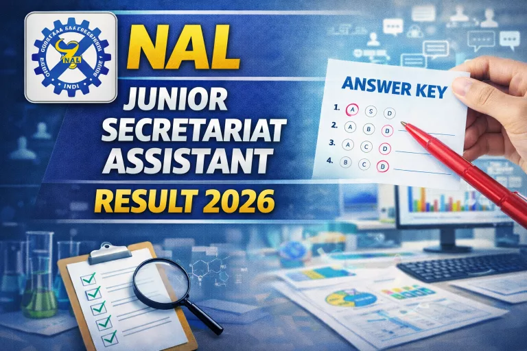 NAL Junior Secretariat Assistant Result 2026