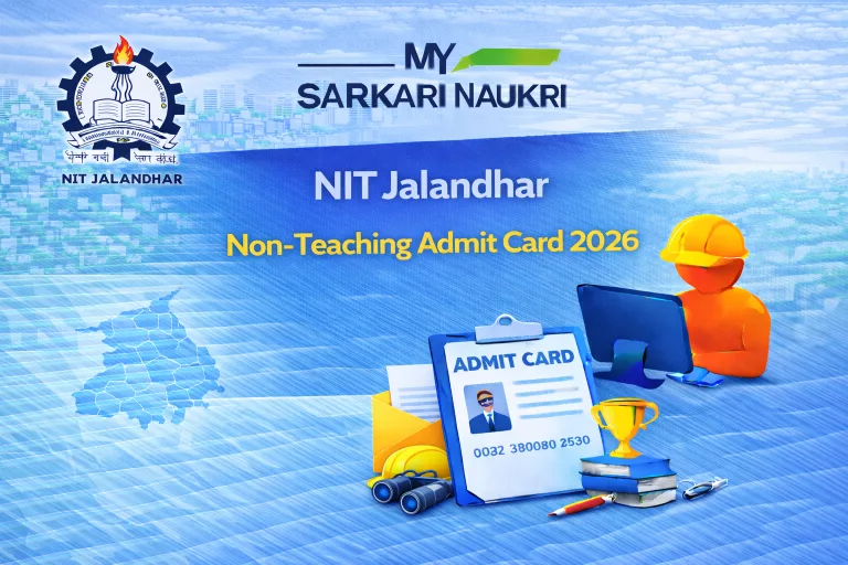 NIT Jalandhar Non-Teaching Admit Card 2026