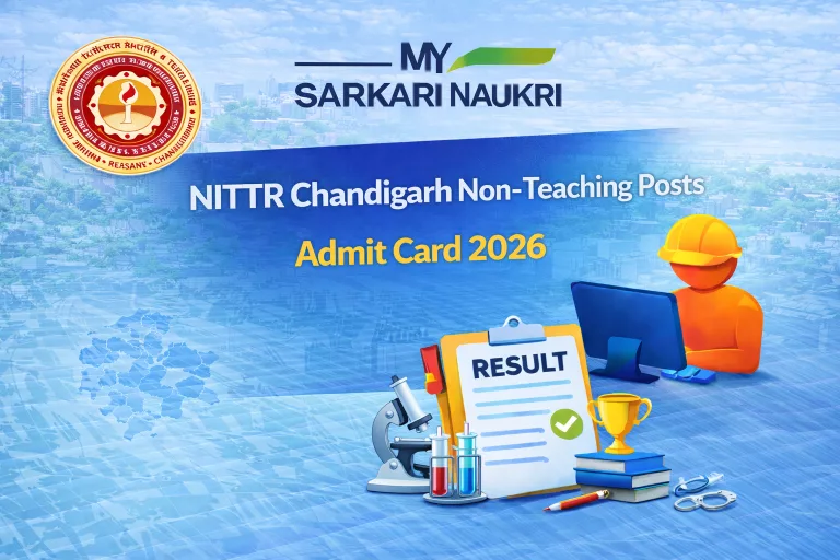 NITTTR Chandigarh Non-Teaching Posts Admit Card 2026