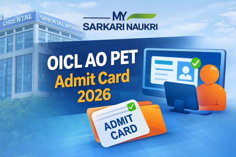 OICL AO PET Admit Card 2026
