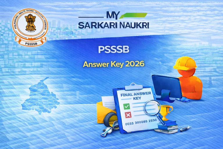 PSSSB Answer Key 2026