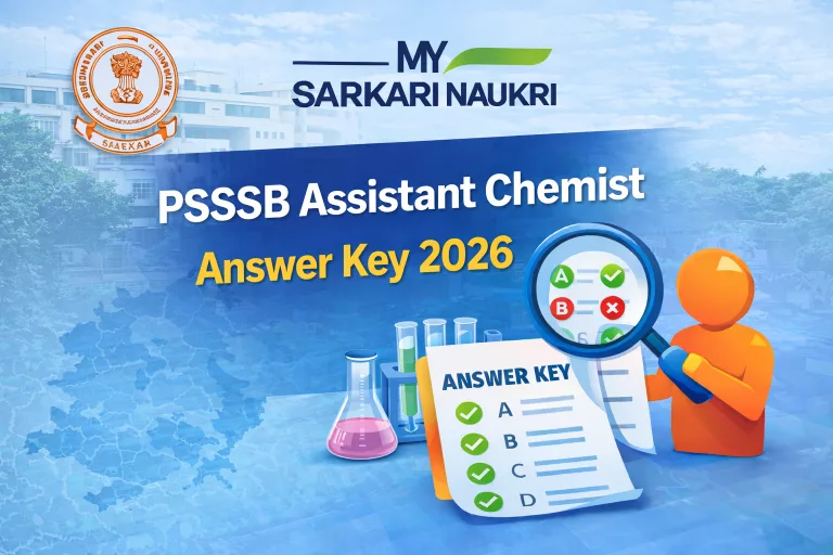 PSSSB Assistant Chemist Answer Key 2026