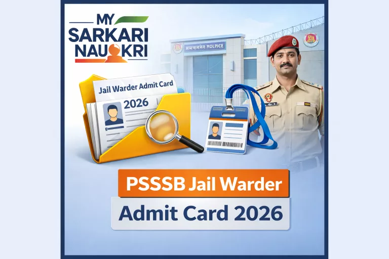 PSSSB Jail Warder Admit Card 2026