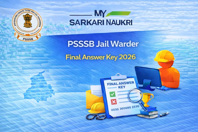 PSSSB Jail Warder Final Answer Key 2026