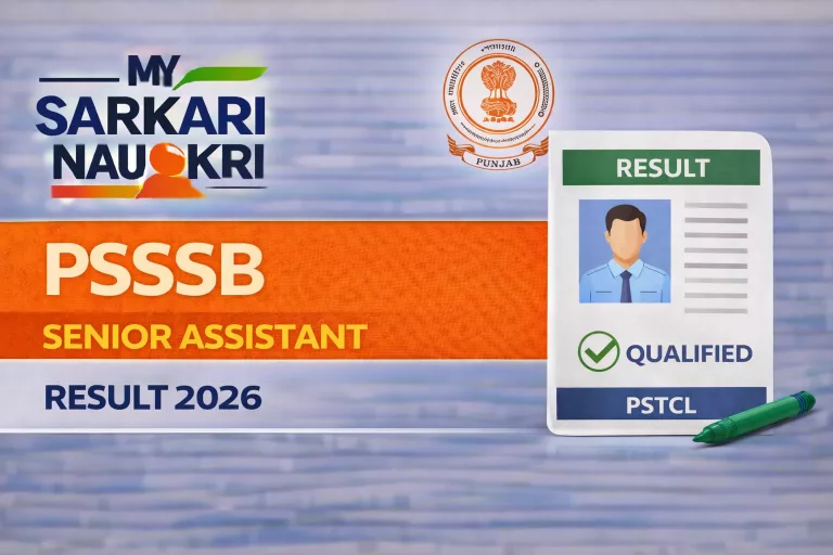 PSSSB Senior Assistant Result 2026