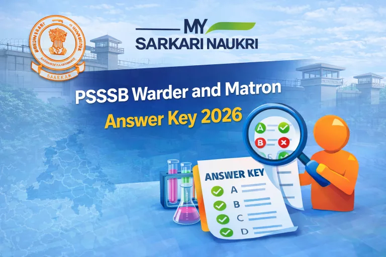 PSSSB Warder and Matron Answer Key 2026