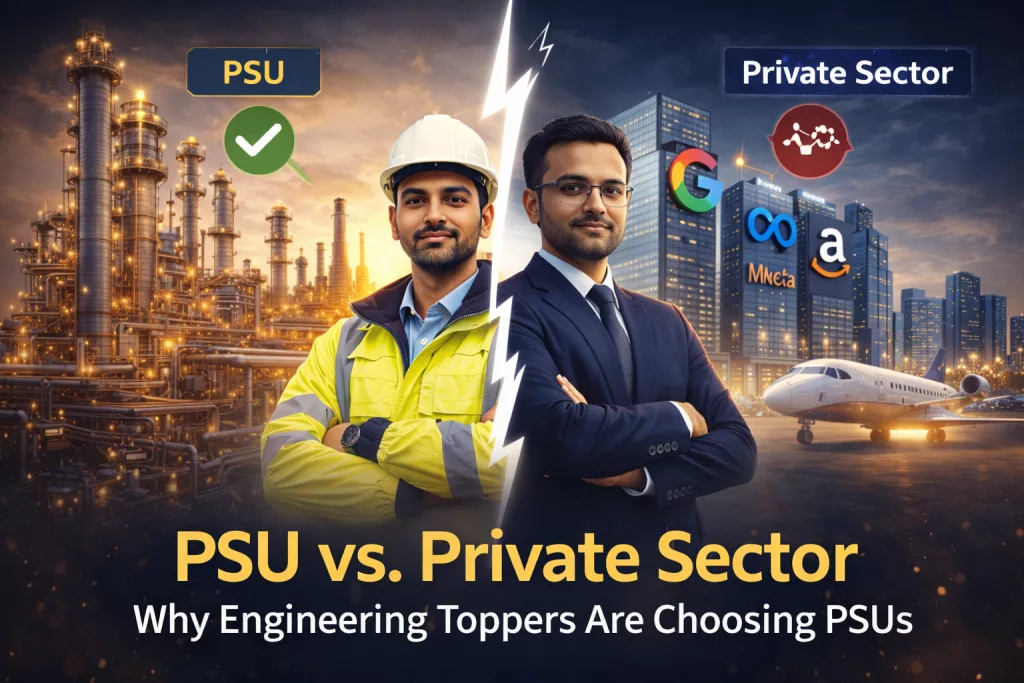 PSU vs. Private Sector: Why Engineering Toppers Are Choosing PSUs