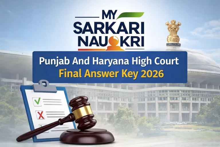 Punjab And Haryana High Court Peon Final Answer Key 2026