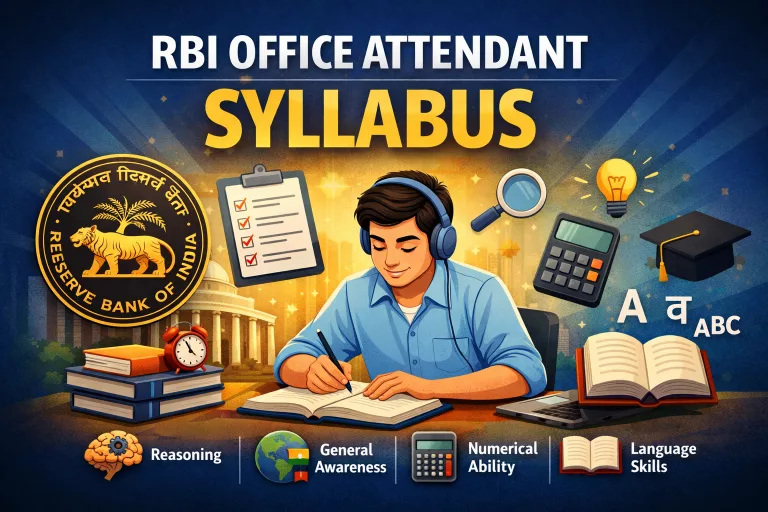 RBI Office Attendant Syllabus