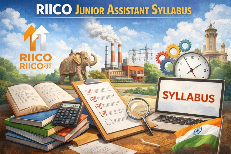 RIICO Junior Assistant Syllabus