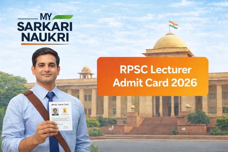 RPSC Lecturer Admit Card 2026
