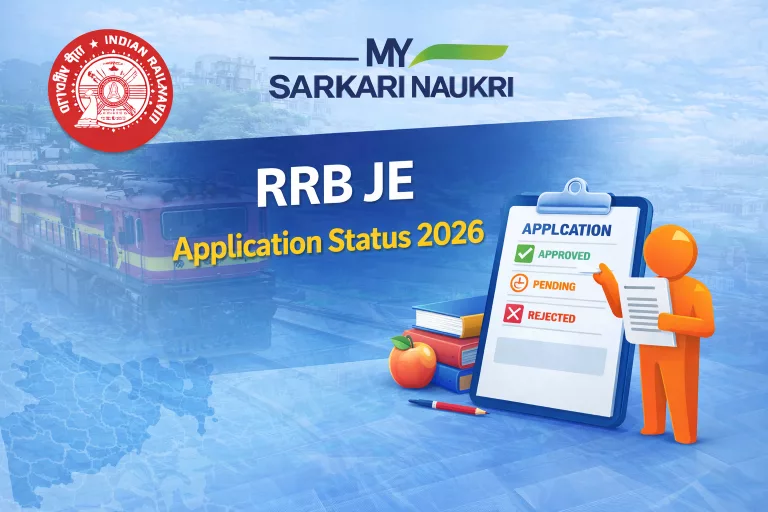 RRB JE Application Status 2026
