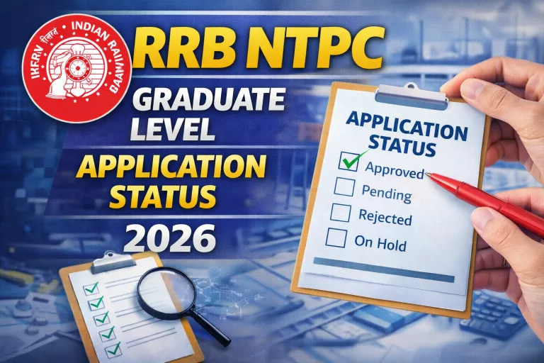RRB NTPC Graduate Level Application Status 2026
