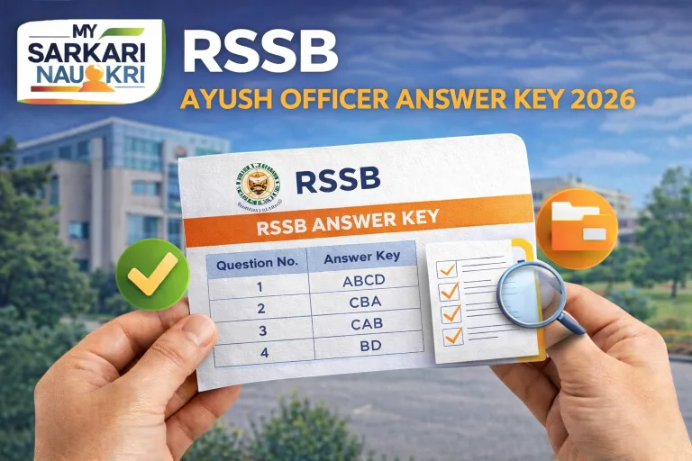RSSB Ayush Officer Answer Key 2026