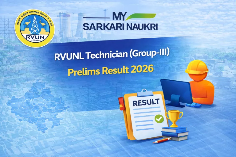 RVUNL Technician (Group-III) Prelims Result 2026