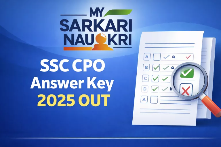SSC CPO Answer Key 2025 OUT