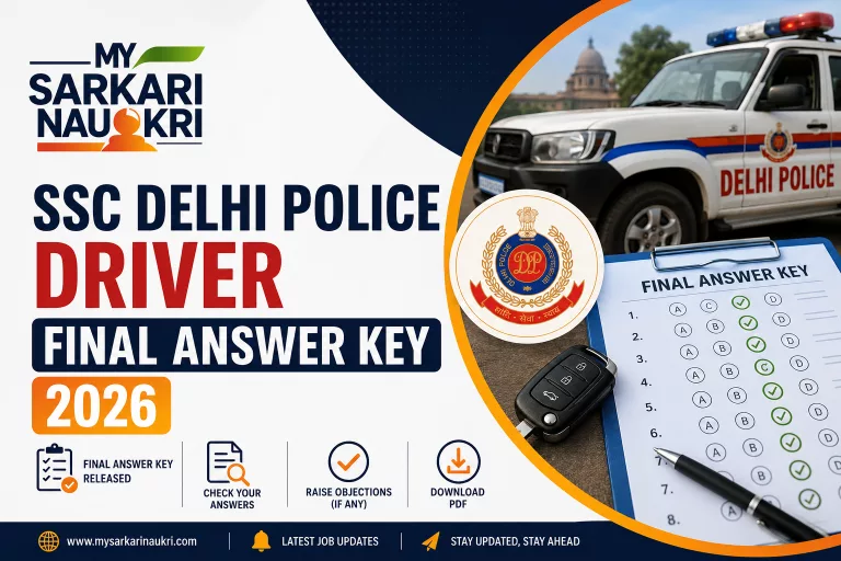 SSC Delhi Police Driver Final Answer Key 2026