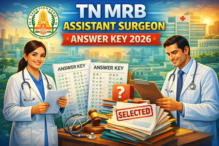 TN MRB Assistant Surgeon Answer Key 2026