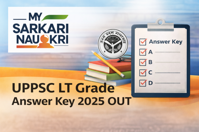 UPPSC LT Grade Answer Key 2025 OUT