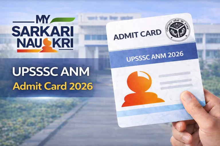 UPSSSC ANM Admit Card 2026