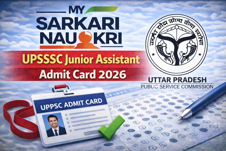 UPSSSC Junior Assistant Admit Card 2026