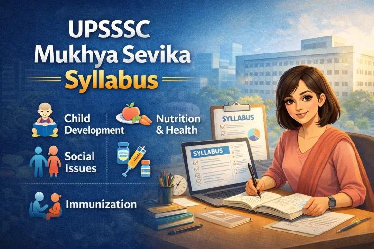 UPSSSC Mukhya Sevika Syllabus