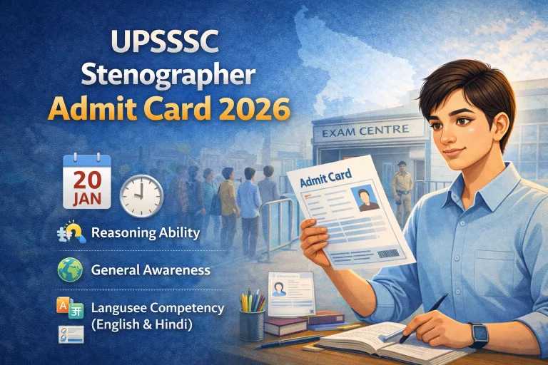 UPSSSC Stenographer Admit Card 2026