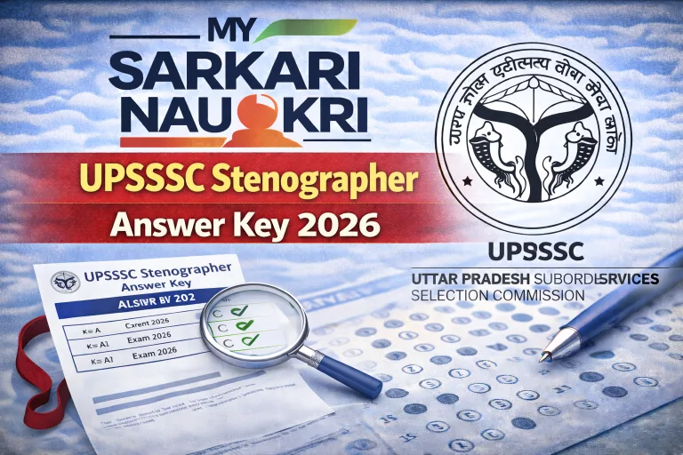 UPSSSC Stenographer Answer Key 2026