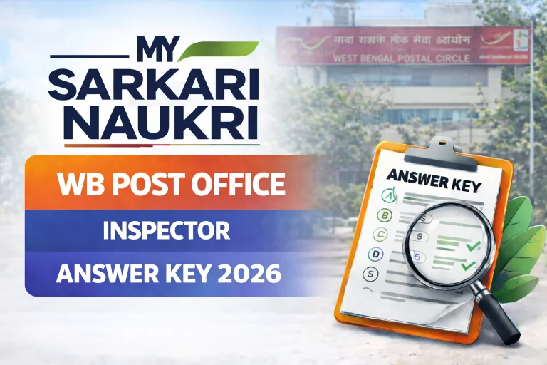 WB Post Office Inspector Answer Key 2026