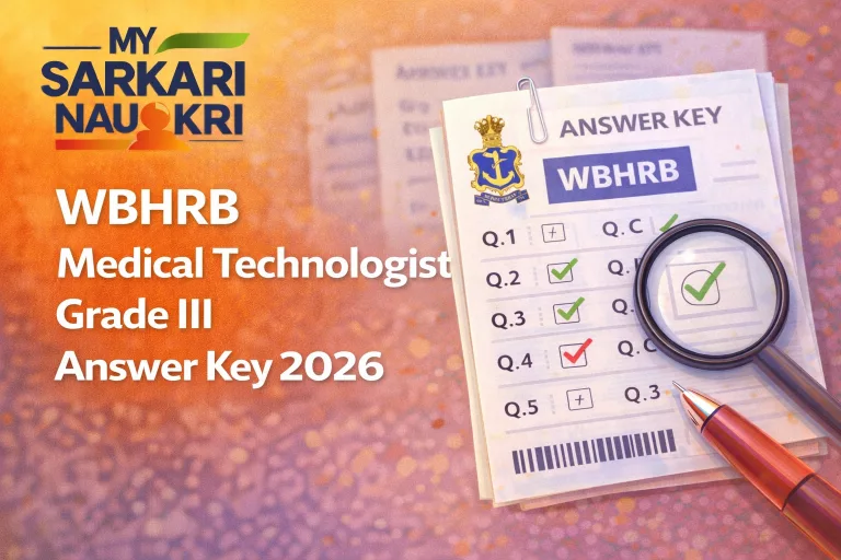 WBHRB Medical Technologist Grade III Answer Key 2026
