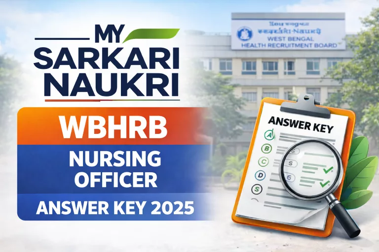 WBHRB Nursing Officer Answer Key 2025