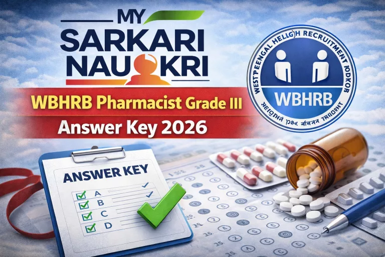 WBHRB Pharmacist Grade III Answer Key 2026