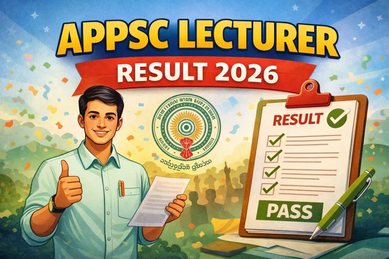 APPSC Lecturer Result 2026