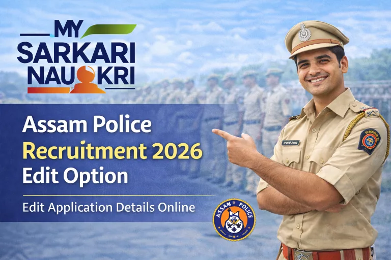 Assam Police Recruitment Edit Option Admit Card 2026