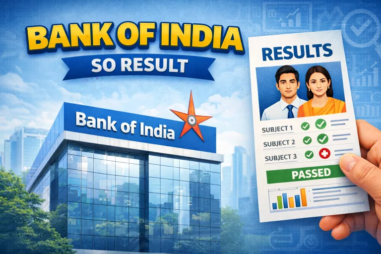 Bank of India SO Result 2026