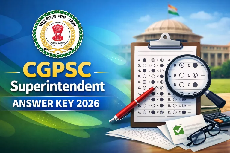 CGPSC Superintendent Answer Key 2026