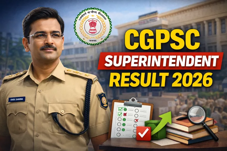 CGPSC Superintendent Result 2026