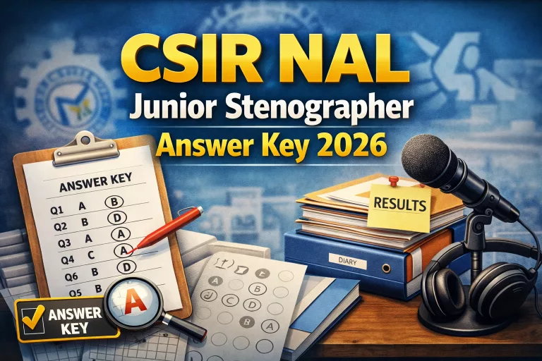 CSIR NAL Junior Stenographer Answer Key 2026