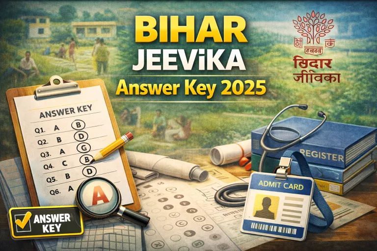 Bihar Jeevika Answer Key 2025