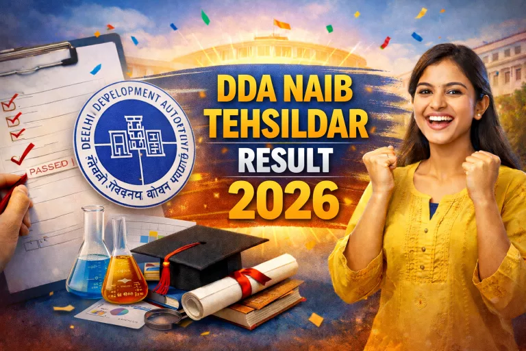 DDA Naib Tehsildar Result 2026