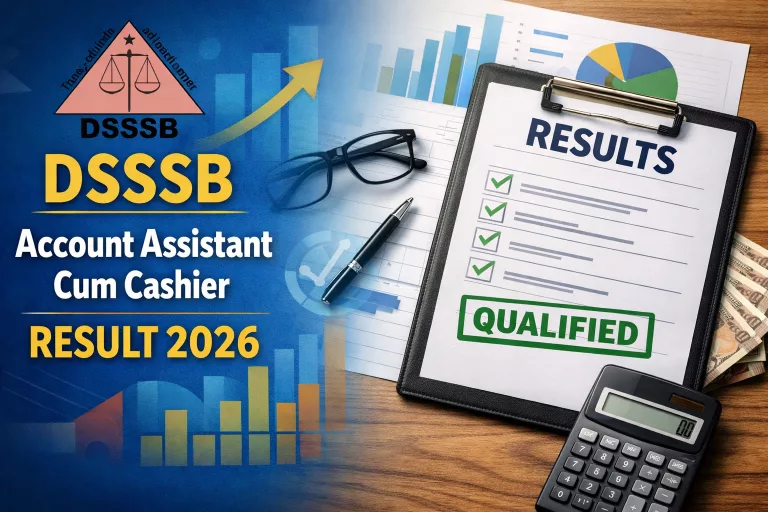 DSSSB Account Assistant Cum Cashier Result 2026