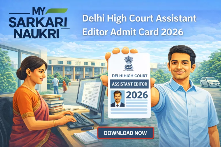 Delhi High Court Assistant Editor Admit Card 2026