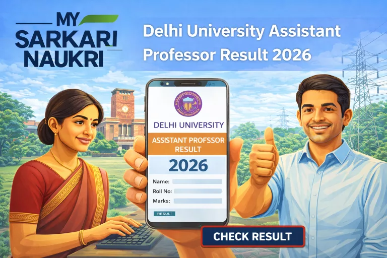 Delhi University Assistant Professor Result 2026