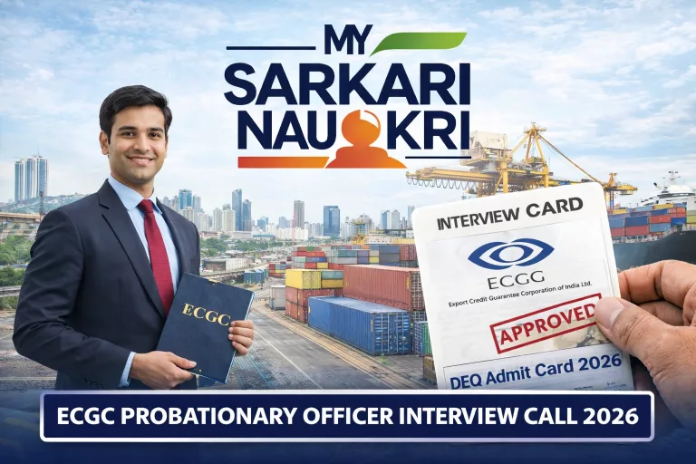 ECGC Probationary Officer Interview Call Letter 2026