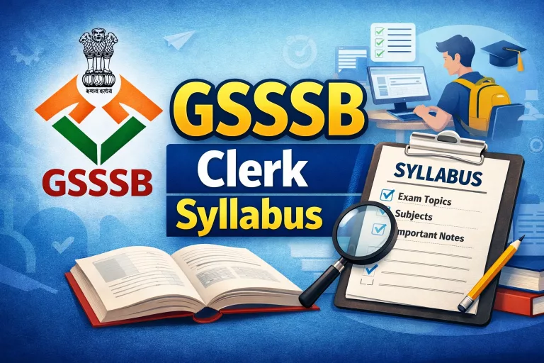 GSSSB Clerk Syllabus
