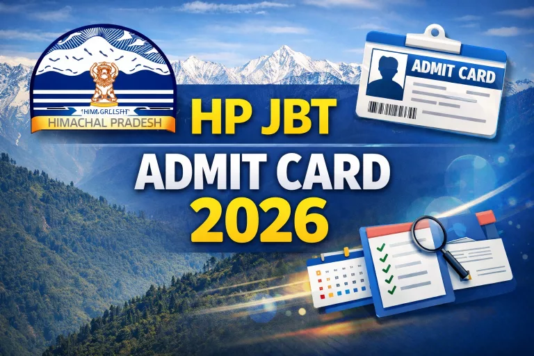 HP JBT Admit Card 2026