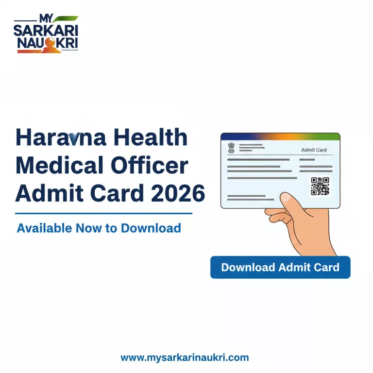Haryana Health Medical Officer Admit Card 2026