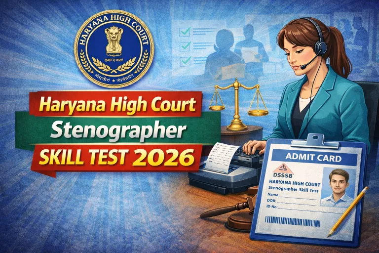 Haryana High Court Stenographer Skill Test Admit Card 2026