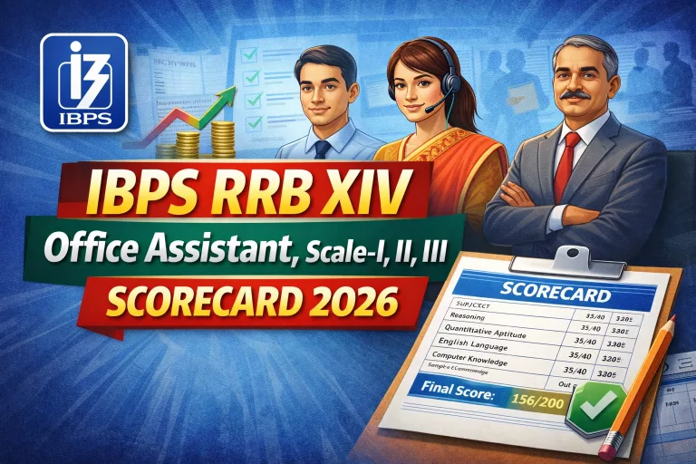 IBPS RRB XIV Office Assistant, Scale-I, II, III Scorecard 2026