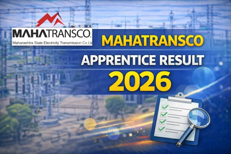 MAHATRANSCO Apprentice Result 2026